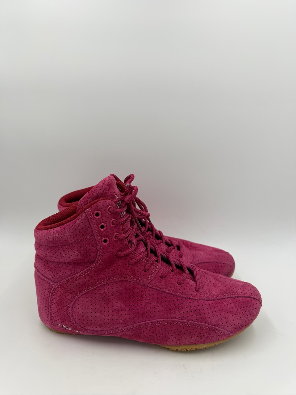 Ryderwear D-Mak 008 Weightlifting Shoes Raspberry Suede High Top Gym Men’s 7 US